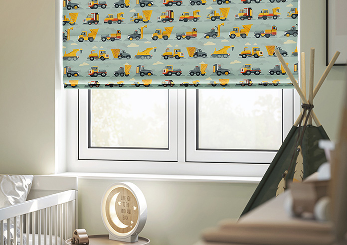 Construction Crew, Cement Grey - Roman Blind - Image 5
